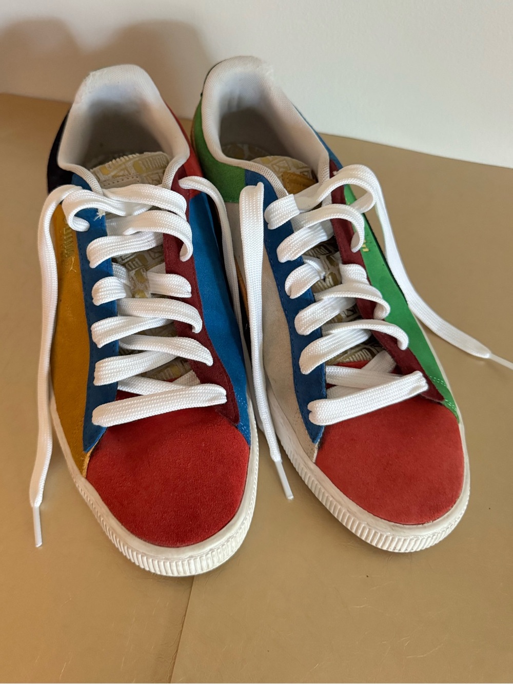 Puma Suede Classix "High Risk Red Multi" sneakers